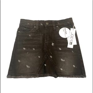 NWT Joes Jeans Little Girls Distressed Denim Pleated Billlie Mini Skirt Sz 5